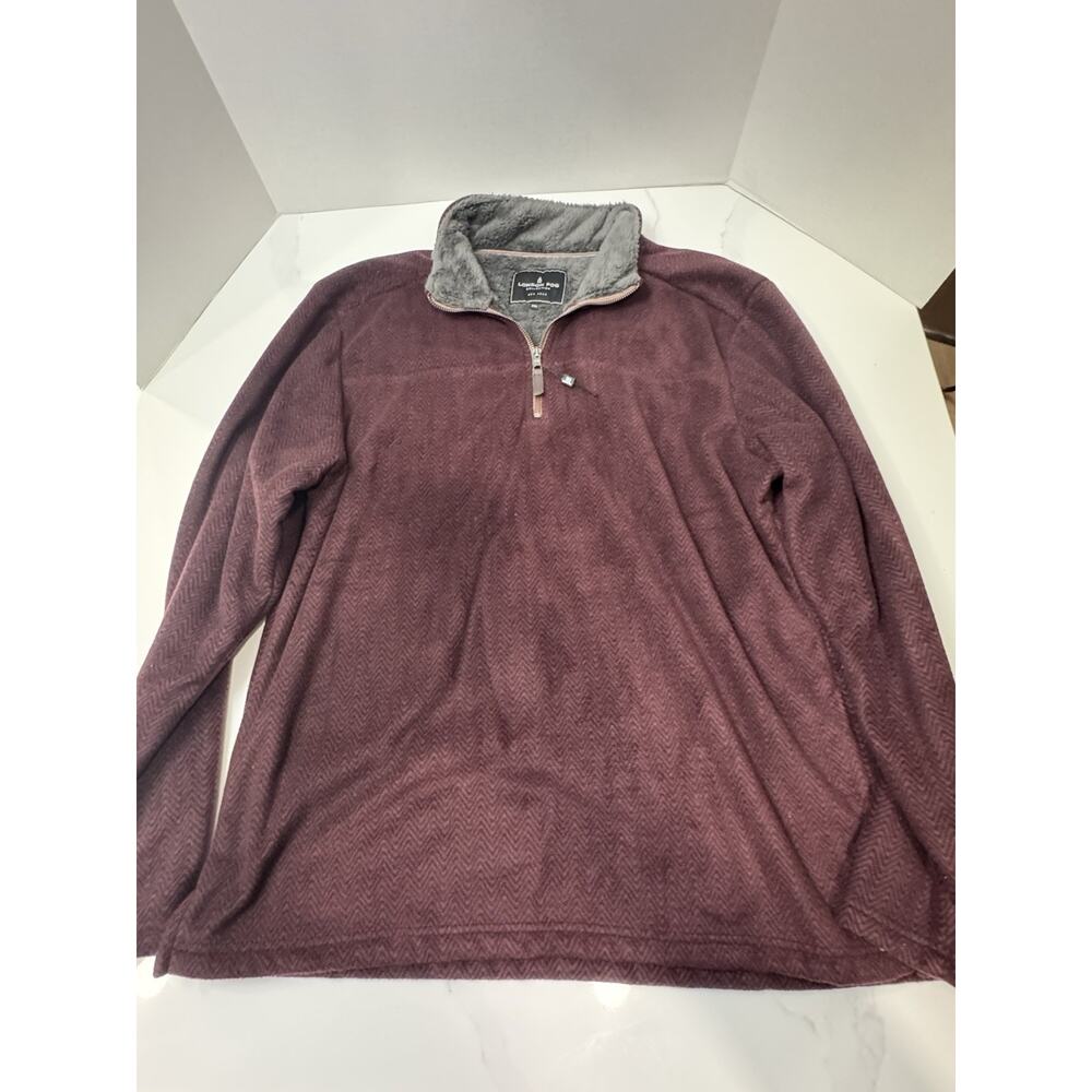 London Fog Men’s 1-4 Zip Fleece Lined Sweater Size XXL